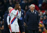 Wilfried Zaha and Roy Hodgson